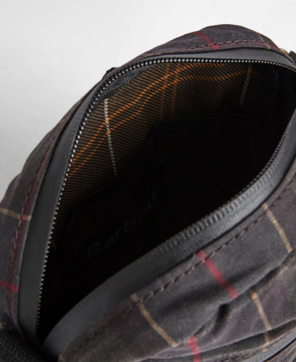 Field Tartan Wax Crossbody Bag - Dark Classic Tartan