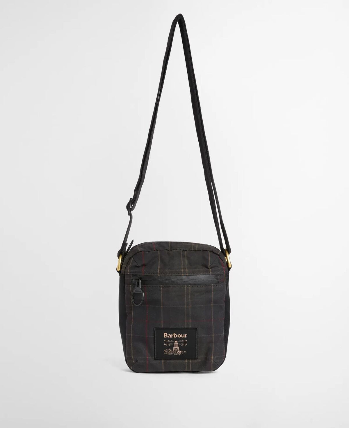 Field Tartan Wax Crossbody Bag - Dark Classic Tartan