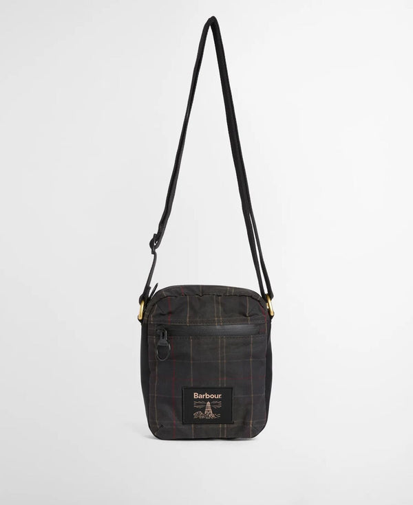 Field Tartan Wax Crossbody Bag - Dark Classic Tartan