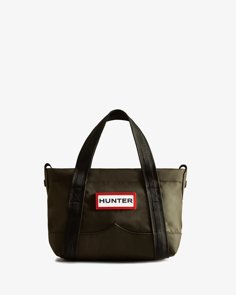 Dark Olive Nylon Mini Topclip Tote