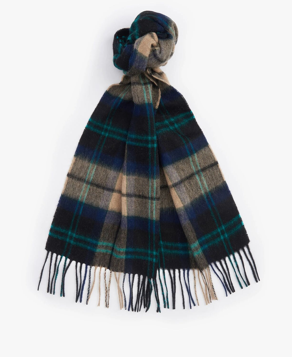 Wool Cashmere Tartan Scarf - Various colours