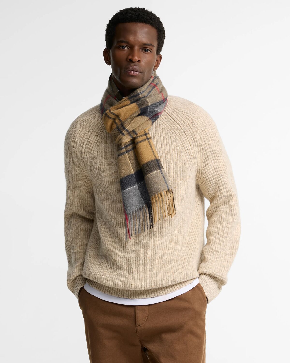 Cashmere Tartan Scarf - various colours