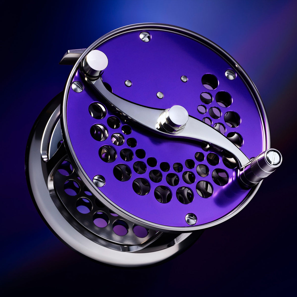 Classic Ported Plate Fly Reels in Twilight Violet