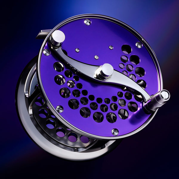 Classic Ported Plate Fly Reels in Twilight Violet