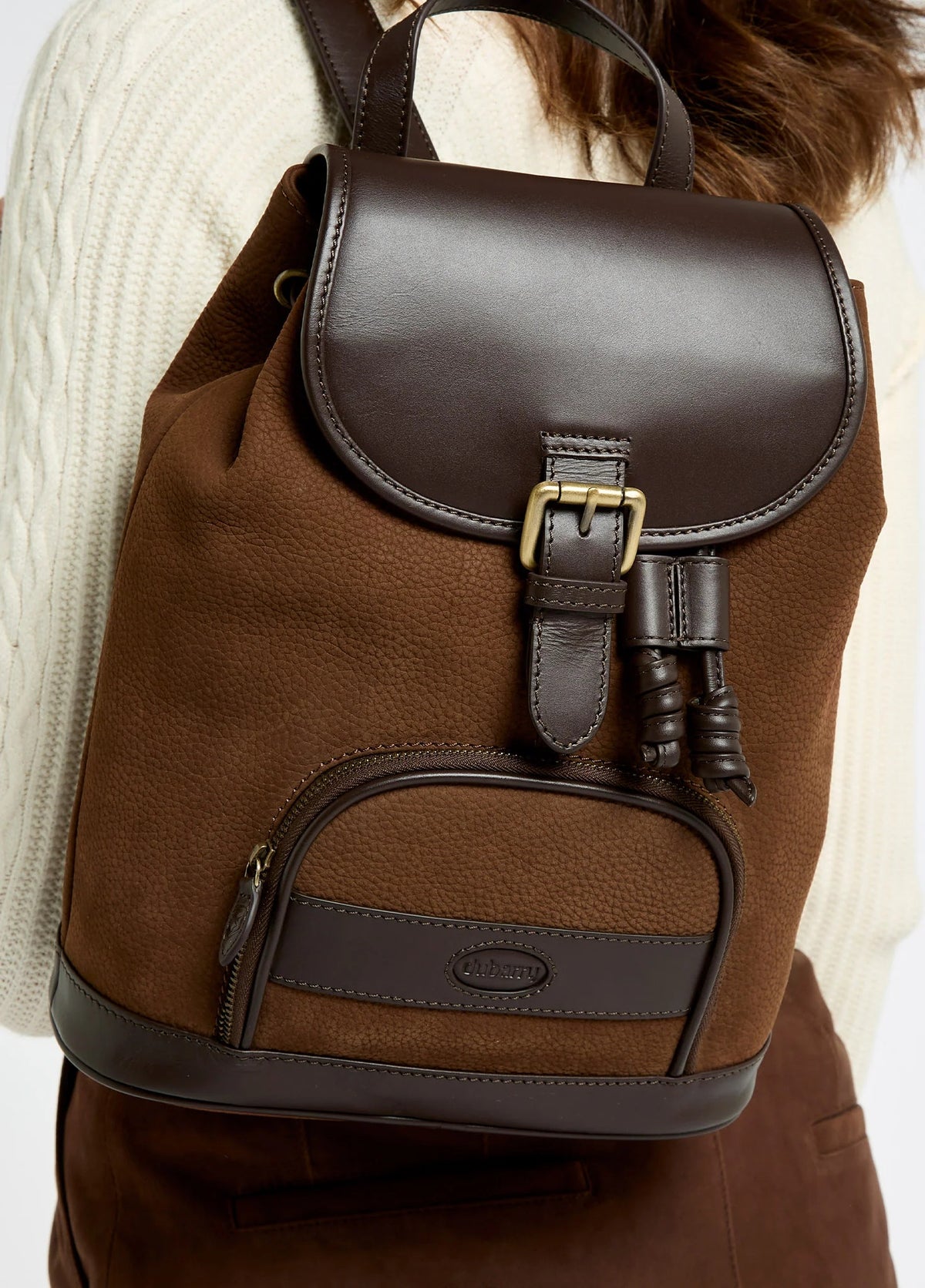 Dunross Leather Backpack - Walnut