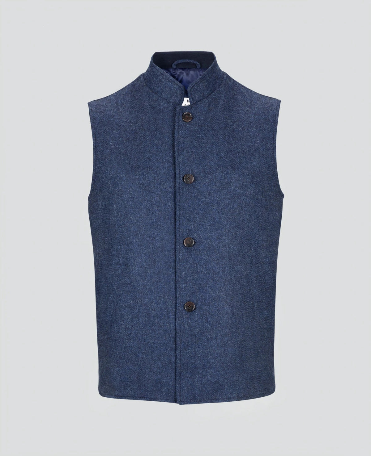 Cavan Tweed Gilet in Navy Twill