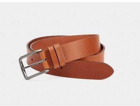 35mm  Leather Belt - Tan