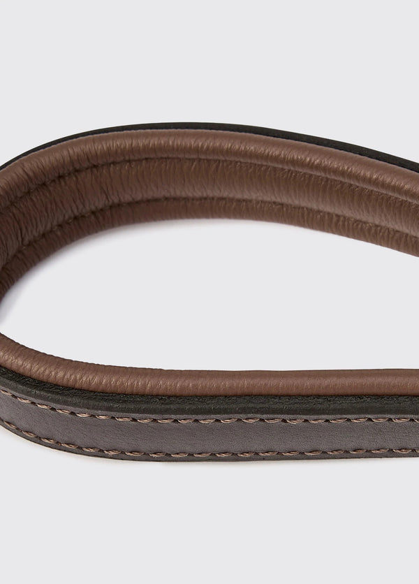 Riley 5ft Leather slip lead - Mahogany