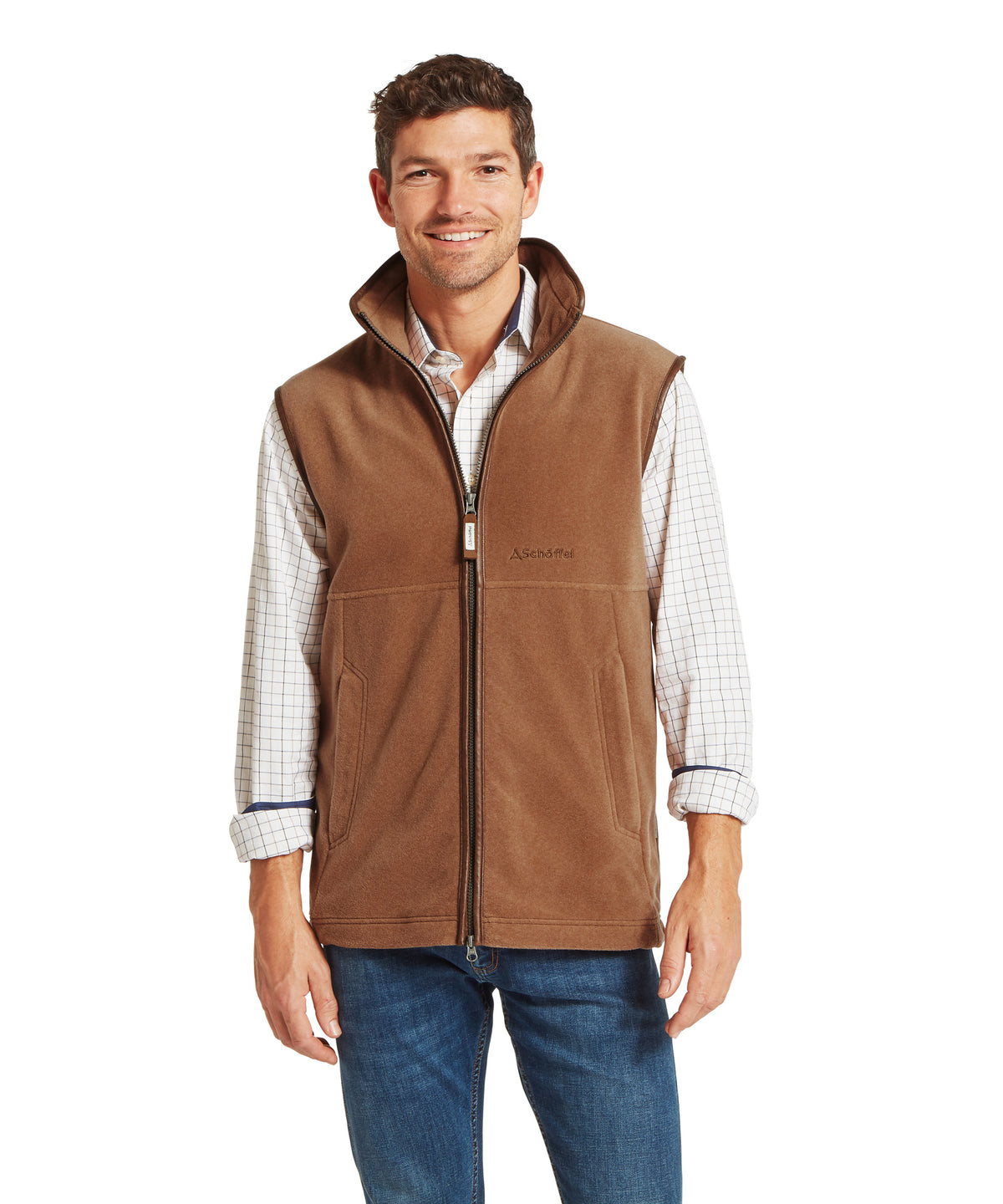 Oakham Fleece Gilet - Toffee