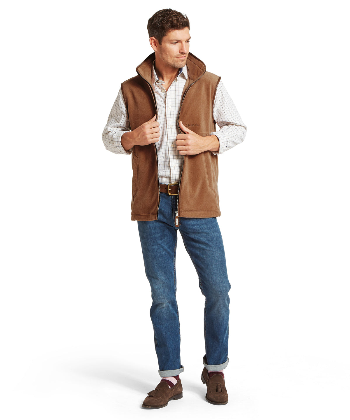 Oakham Fleece Gilet - Toffee