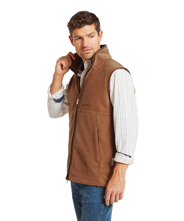 Oakham Fleece Gilet - Toffee