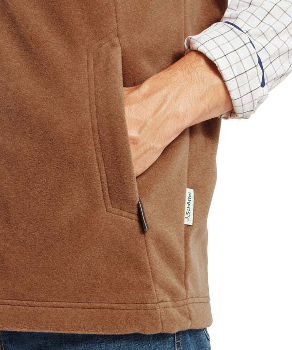 Oakham Fleece Gilet - Toffee
