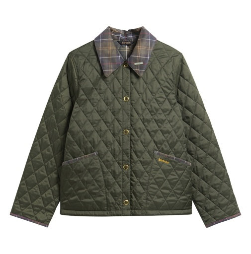 Icons Tartan Collar Cropped Liddesdale Quilted Jacket - RRP £169
