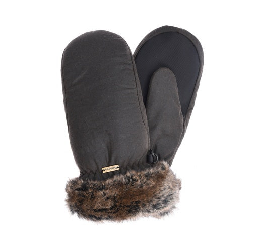 Fur Trim Mitt